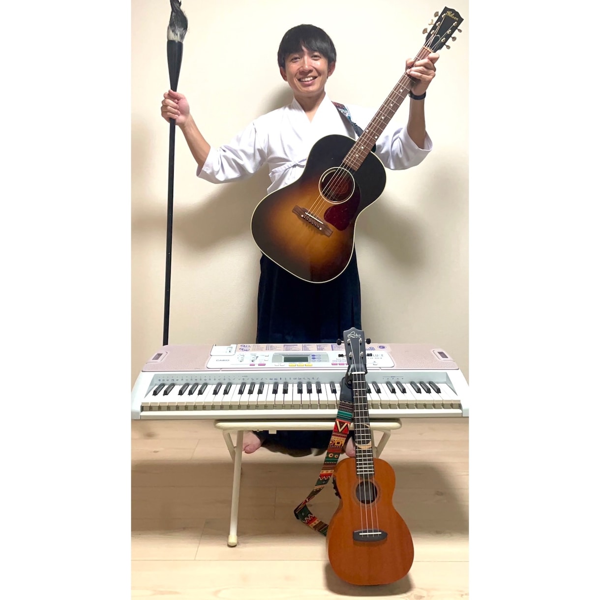 詞にギターの弾き語りで曲をつけます 詞を書いたみたものの、曲が作れなくて困っている方へ イメージ1