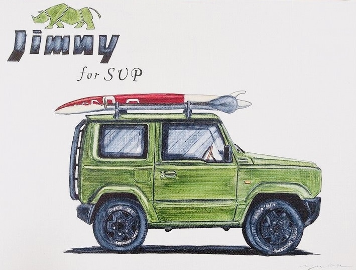 愛車、車好きの方へ手描きイラストをお送りします 世界で1枚だけの手描きイラストをお届け致します♪ イメージ3