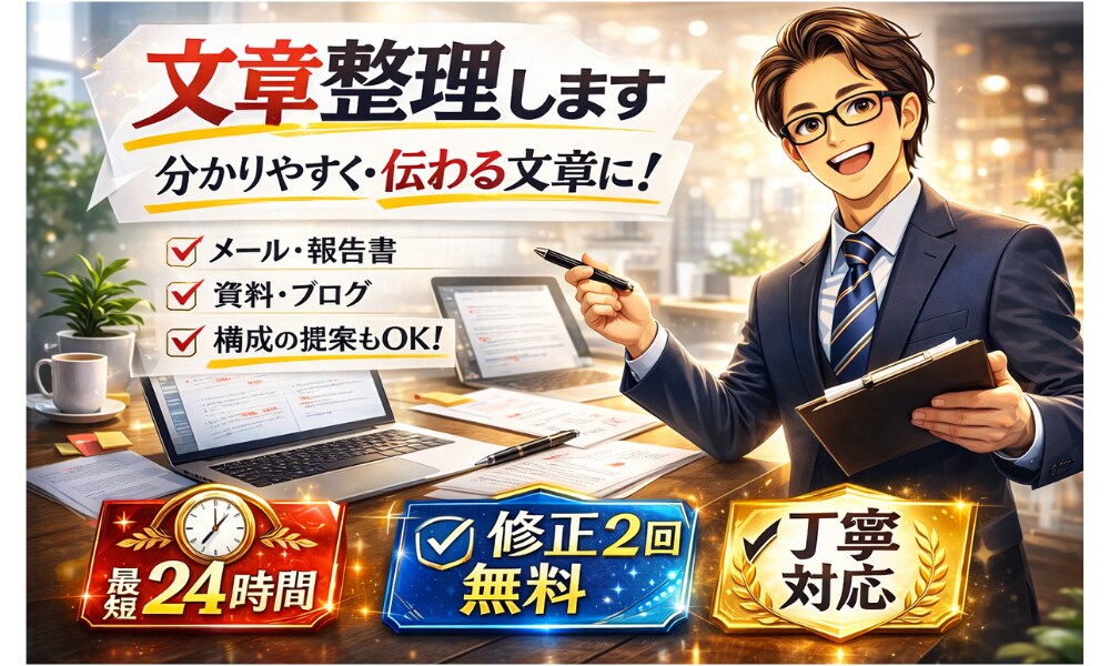 文章・メモを分かりやすく整理しますます 読みやすく伝わる文章に整えます イメージ1