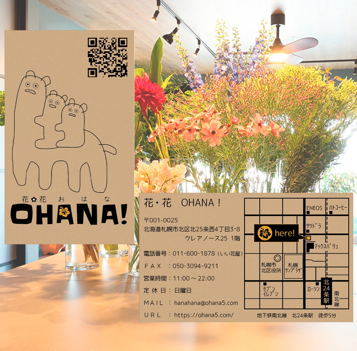 地図入りショップカード（両面）を作成します 印刷、QR、トレース、ロゴ作成等、細かく対応可能です！ イメージ6