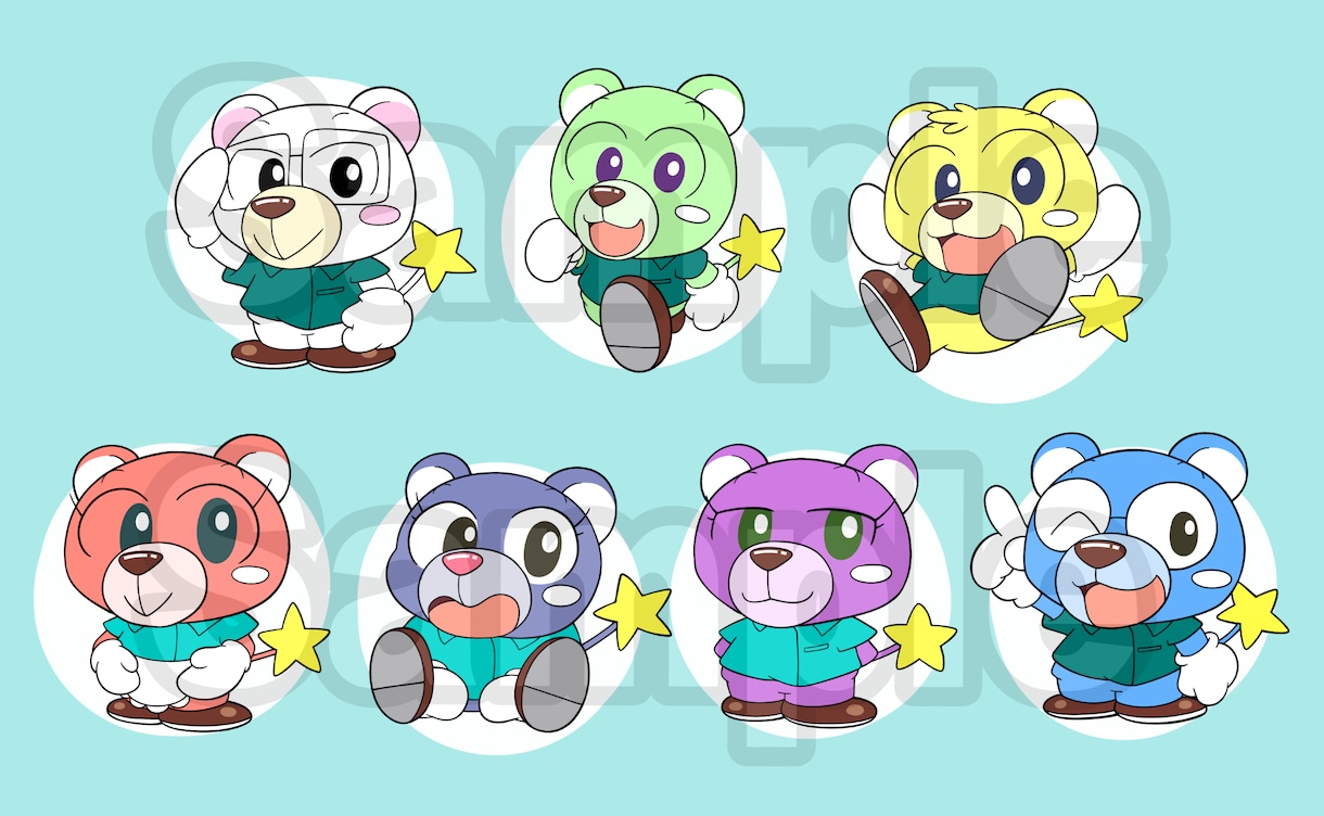 ポップでキャッチーなオリジナルキャラクター作ります かわいい！商用利用OK！販促効果バツグンなキャラ作ります！ イメージ2