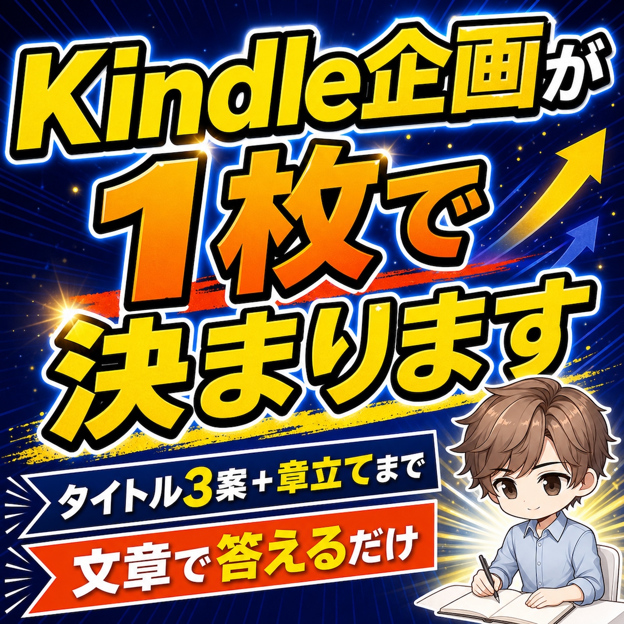 Kindle本の企画を1枚に整理します 書き始める前に読者・悩み・章立ての軸を固めます イメージ1