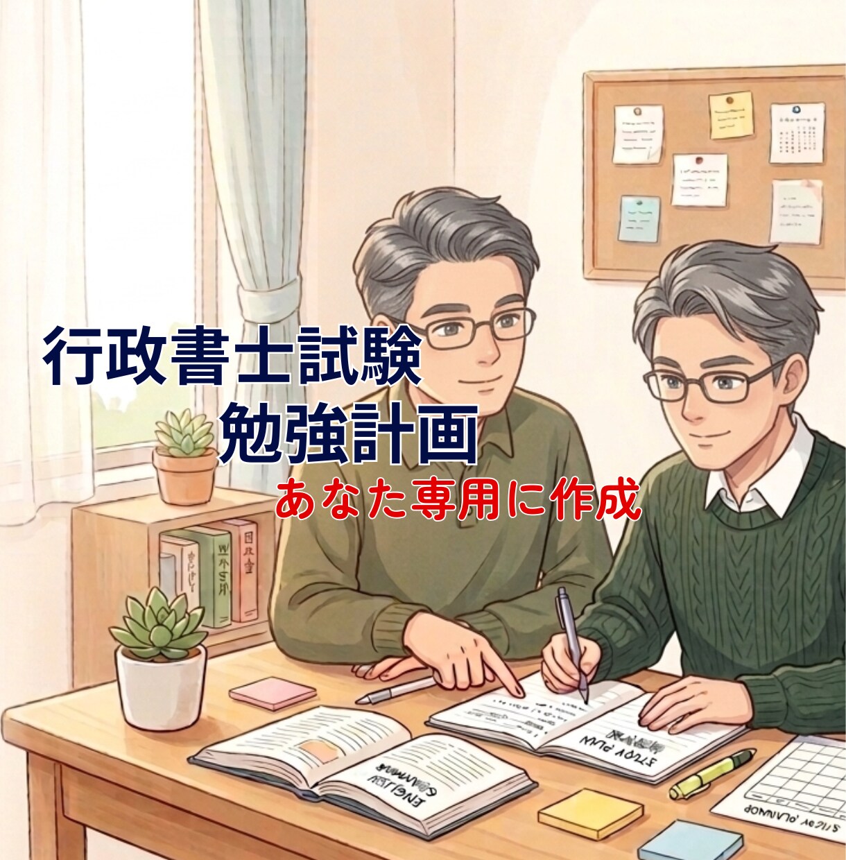 行政書士試験の勉強計画作ります あなた専用の合格学習計画を作成します イメージ1