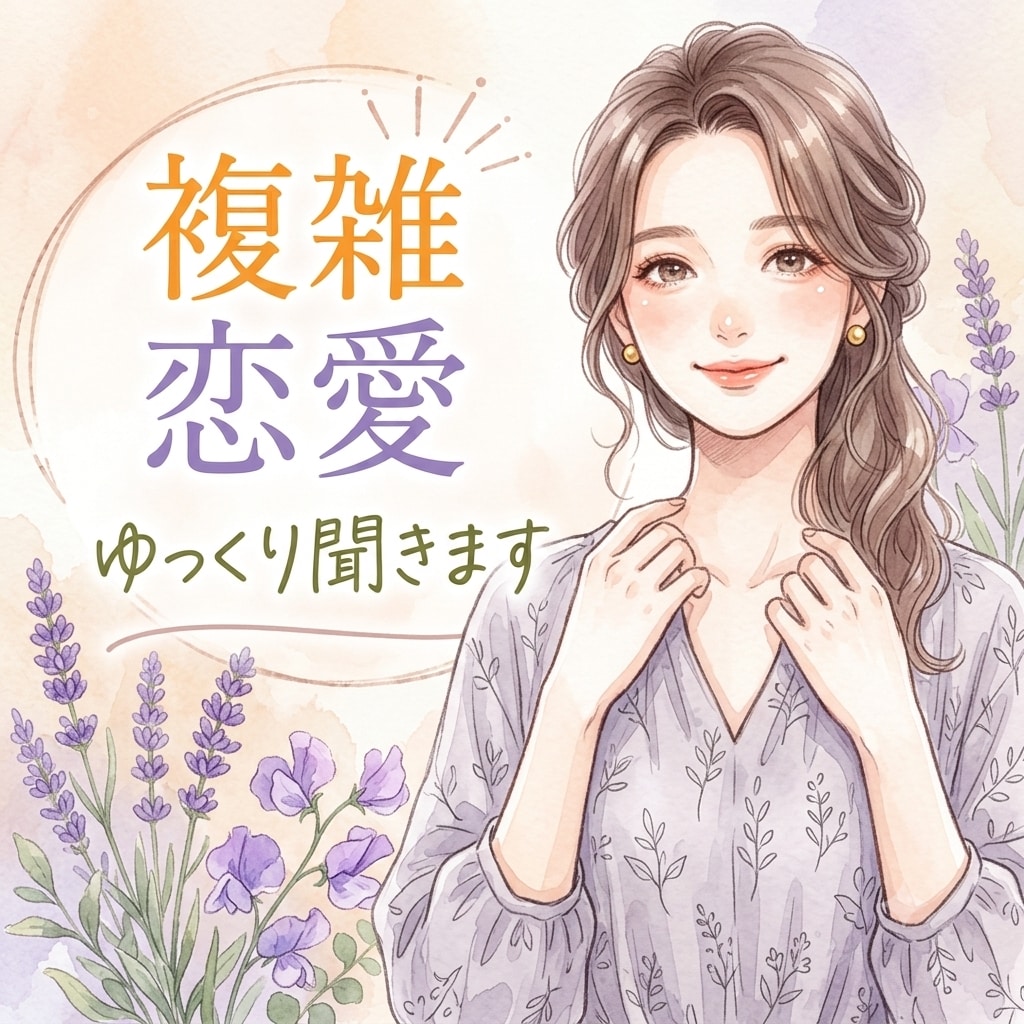泣きたい夜に...複雑な恋のお話、ゆっくり聞きます どんな恋でも、私はあなたの味方です☘️ イメージ1