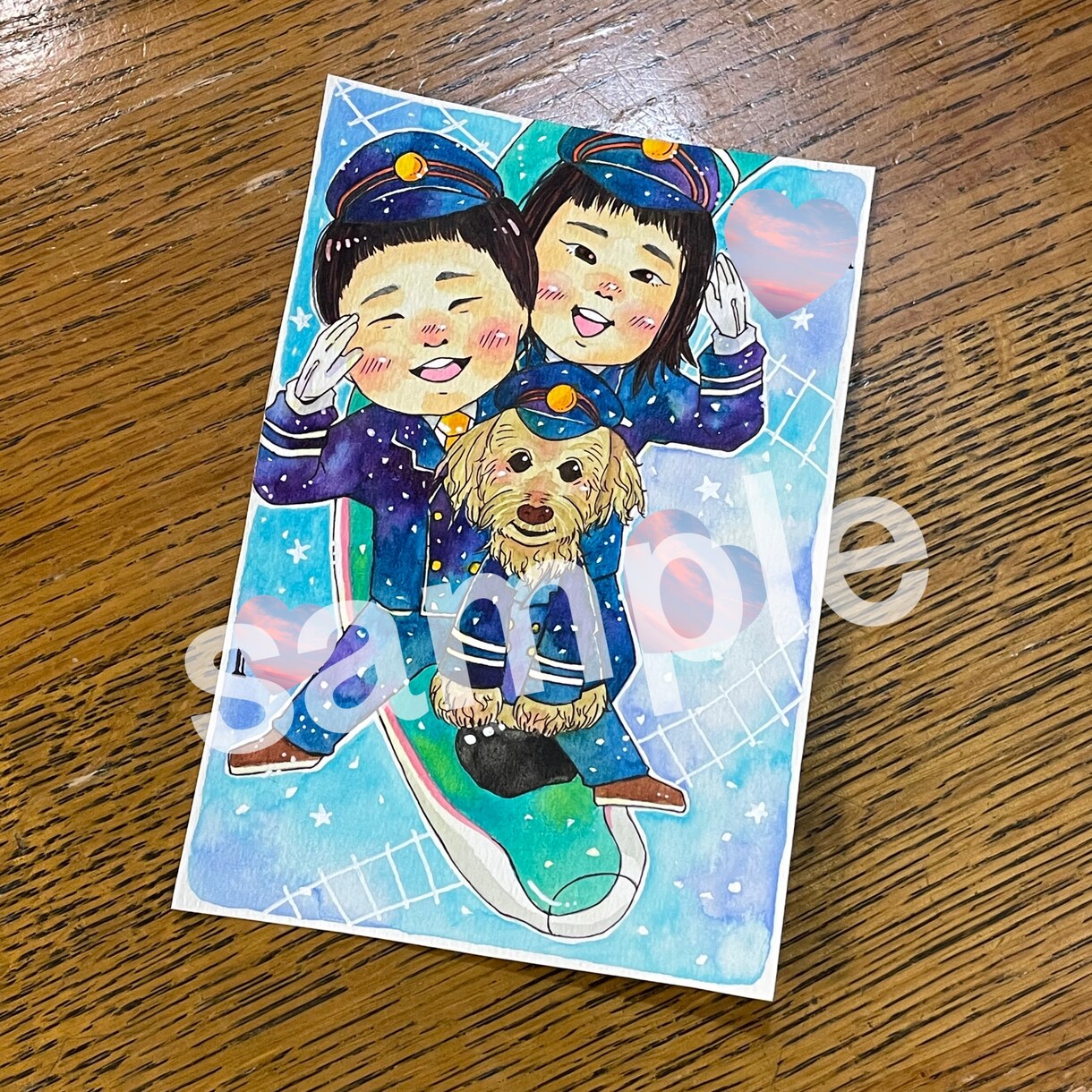 送料無料✨可愛い似顔絵でお子さんの夢を叶えます 憧れの職業に変身‼️お子さん大喜びの１枚をプレゼントに✨ イメージ6
