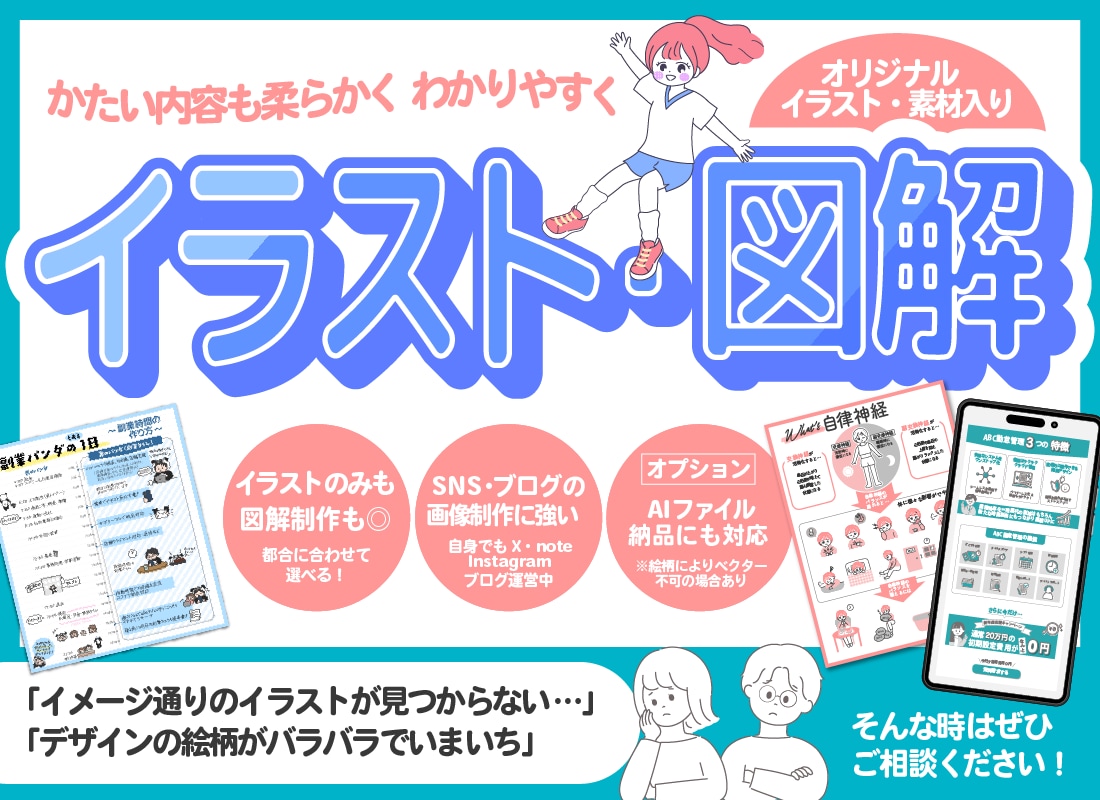 インフォグラフィック用イラスト・アイコン作成します ピッタリな図やイラストがないを解決！ デザインまるっとも◎ イメージ1