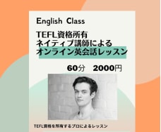 資格所有のネイティブ講師が英会話レッスンします TEFL資格所有のネイティブ講師による英会話レッスン イメージ1