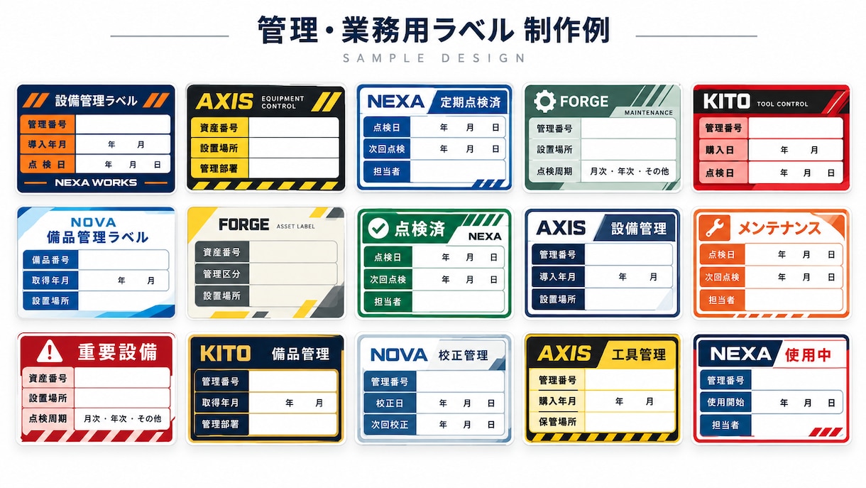 シール・ラベルの文字レイアウトします 備品、名入れ、商品ラベルの文字入れに イメージ2