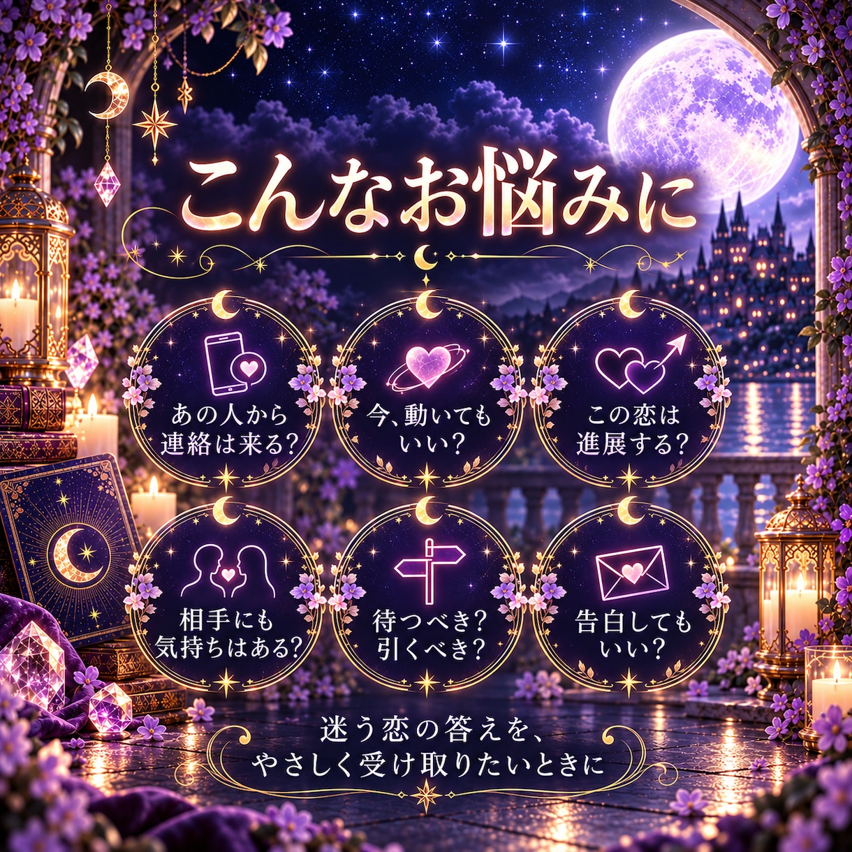 恋愛タロット｜YES/NOで鑑定します 恋の迷いを1枚引きで読み解きます イメージ2
