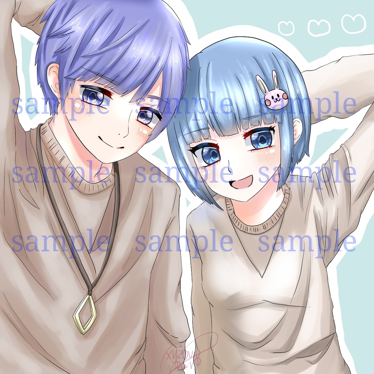 各種SNSのアイコンやヘッダーなど描きます 1からのコテキャラ作りもお手伝いします♡ イメージ6