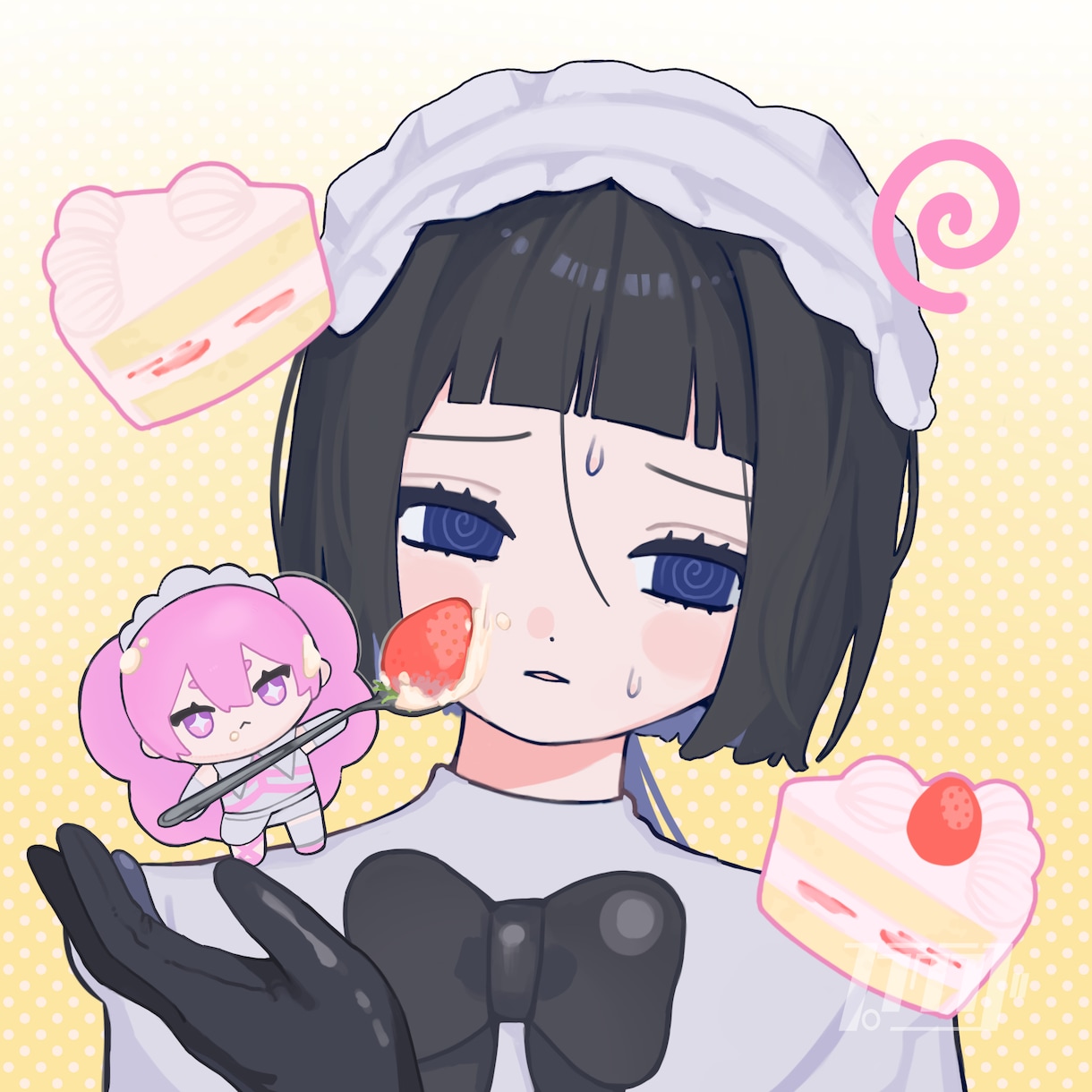 可愛い！そして高クオリティのイラストを描きます 可愛い、ダーク、病み、メルヘン、ポップなイラストが得意です！ イメージ3