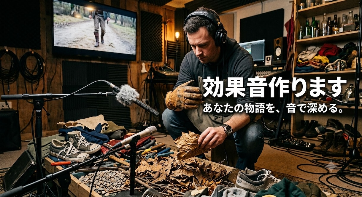 フォーリーサウンド・効果音作ります ！！擬音語だけでも相談可能！！　例：キラリンヒャーンって感じ イメージ1