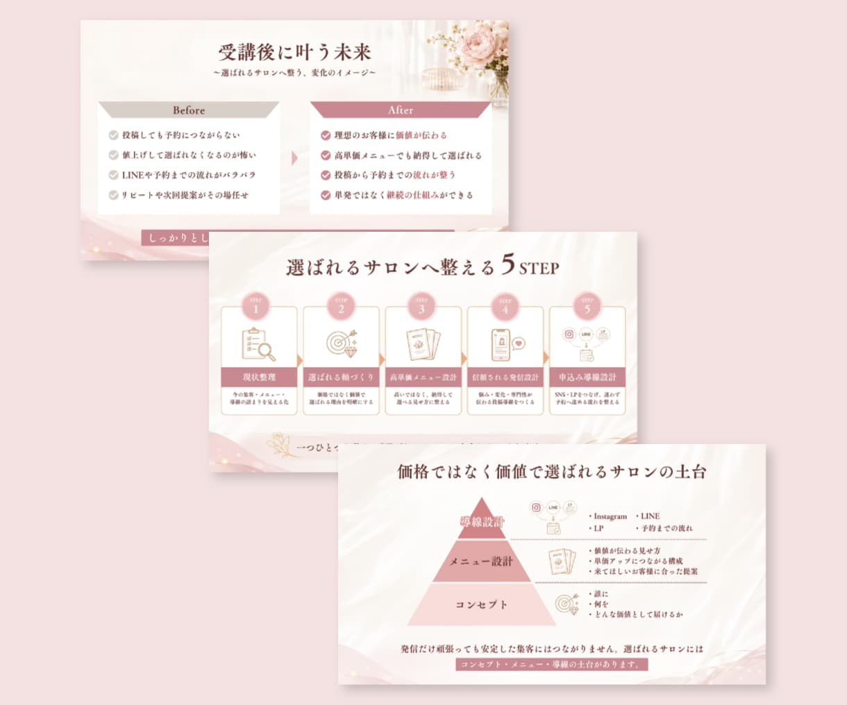 図解もおまかせ！スライド資料を構成から作成します 情報を整理し、伝わる形へ。ターゲットに合わせた資料作成を。 イメージ4