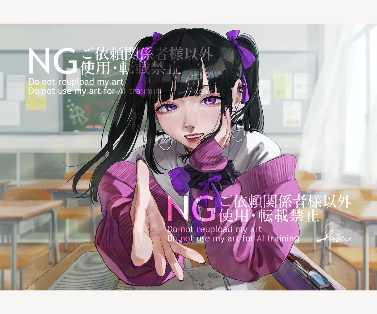 サムネや配信背景(spoon)などを描きます 日常系、おしゃれ、メガネキャラなどの女性イラストが得意です！ イメージ5