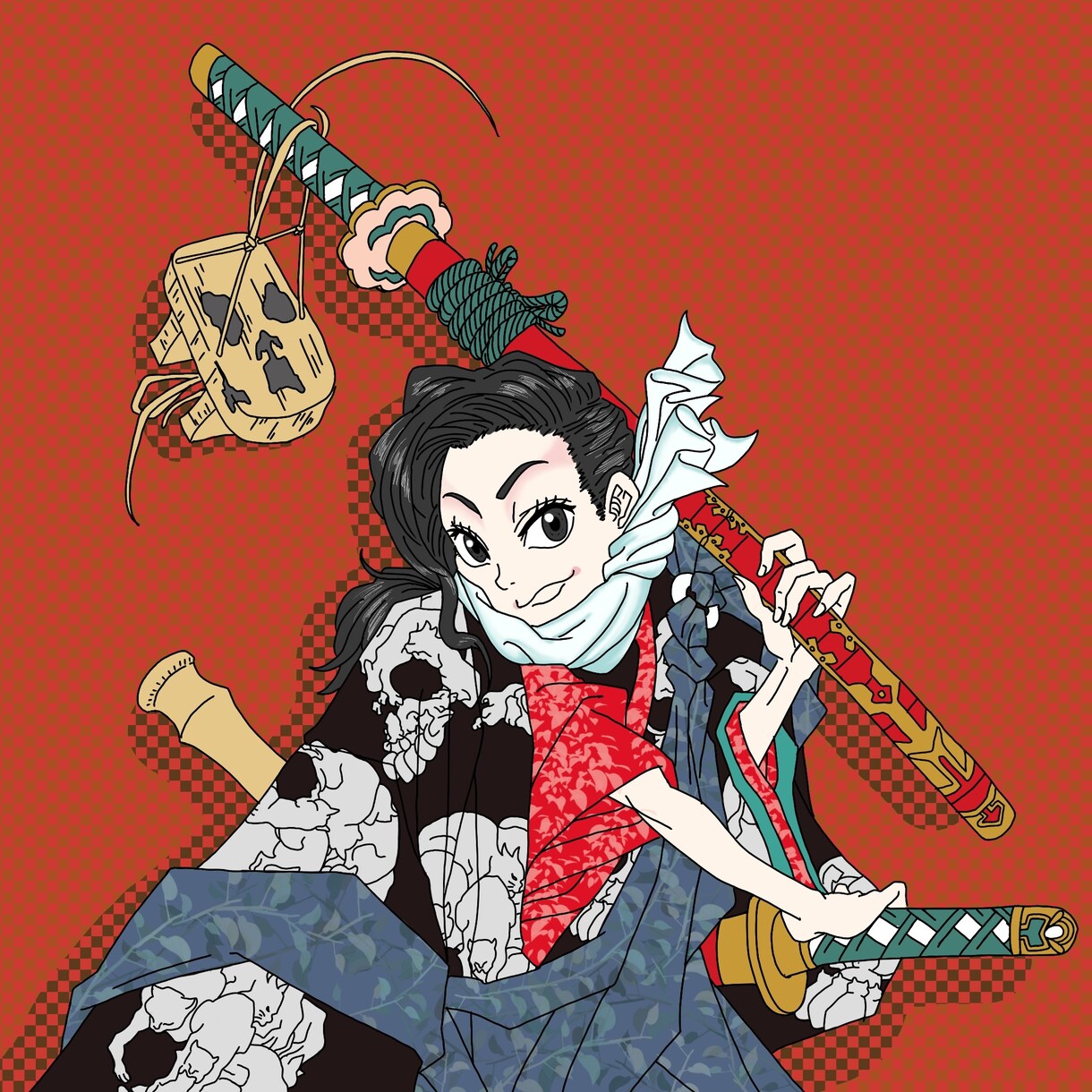 歌舞伎絵風似顔絵作成します あなたの似顔絵を歌舞伎絵風に♪ イメージ7