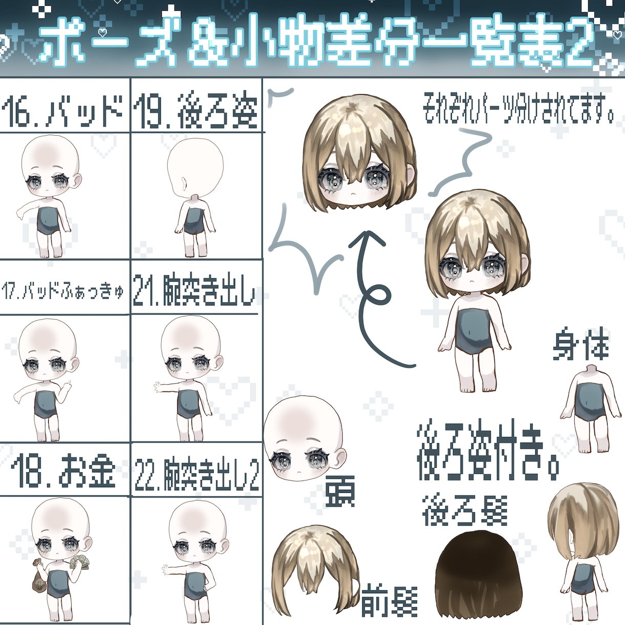 世界観重視の立ち絵制作します 差分豊富で使いやすいPSDYMM4対応の立ち絵を制作 イメージ5