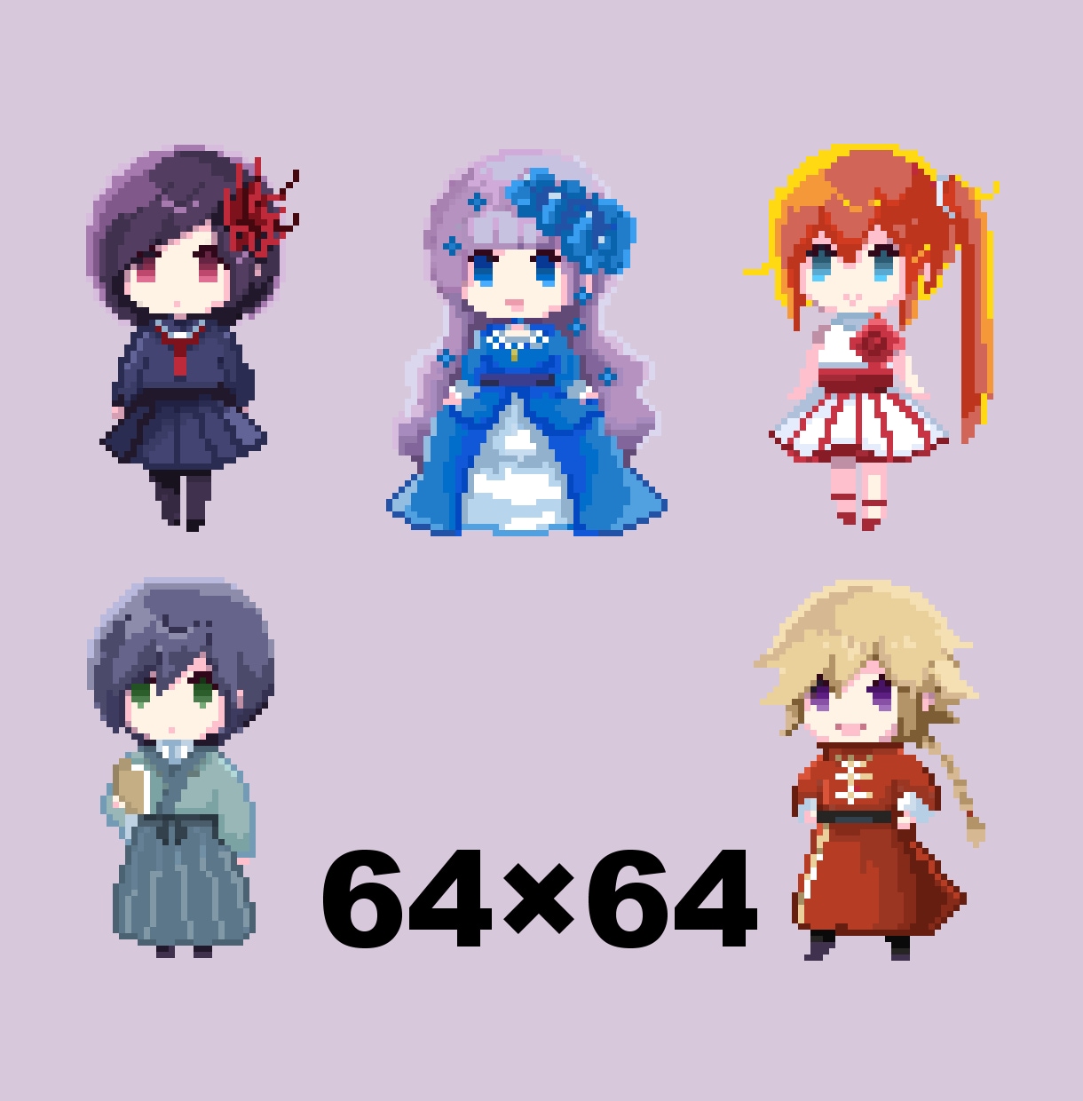 あなたの「うちの子」をドット絵にします アイコン・サムネイル・ワンポイントなどに イメージ3