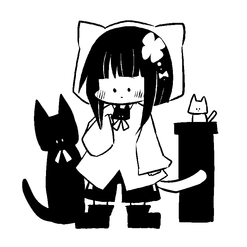 白黒で貴方の希望するキャラを描きます ファンタジー系のちんまりした絵が得意です イメージ2
