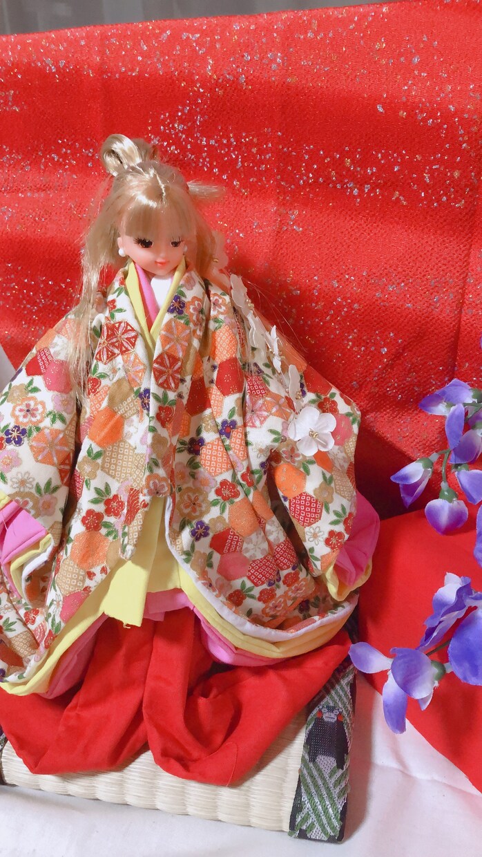 ドール着物お作りします 着物、引きずり着物、花魁着物、巫女、色々お作り出来ます^_^ イメージ3