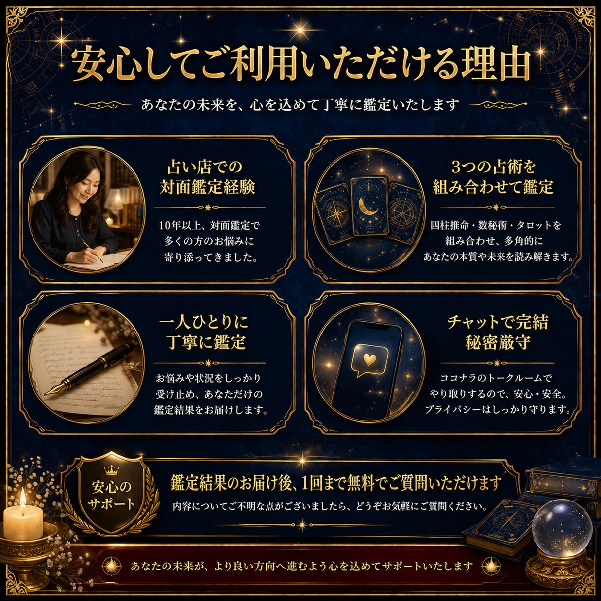 仕事・金運・副業を深く鑑定いします 四柱推命・数秘術・タロットで未来を読み解きます イメージ5