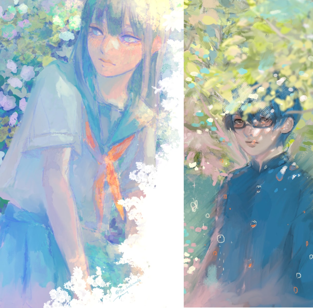 繊細なタッチで目を引くイラスト制作します 1枚絵/立ち絵/サムネ/アイコン/SNS用イラストetc. イメージ3