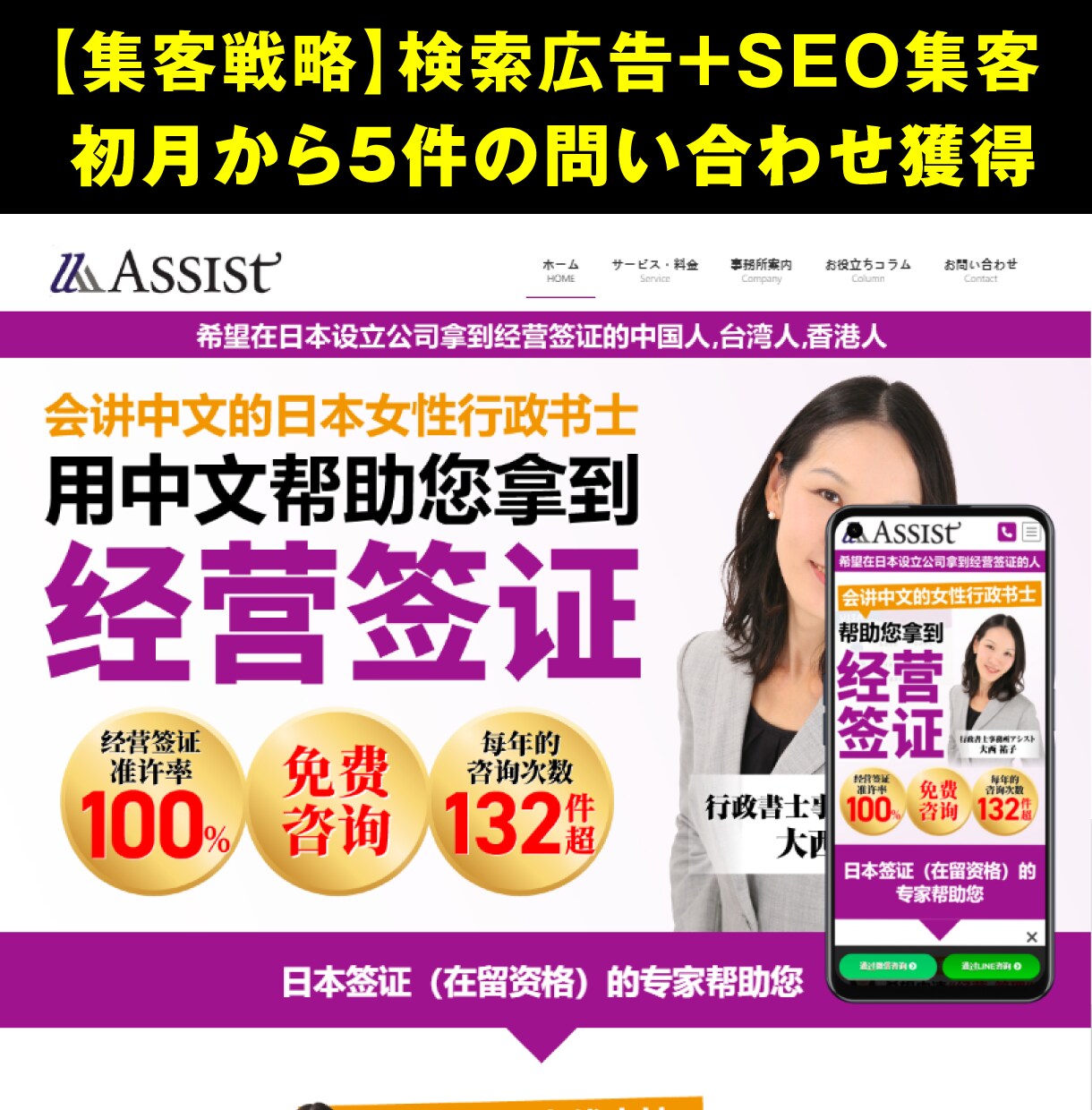 先着5名！5万広告保証つきでホームページつくります 認知拡大広告（6秒動画作成込）つきのHP制作パック イメージ8