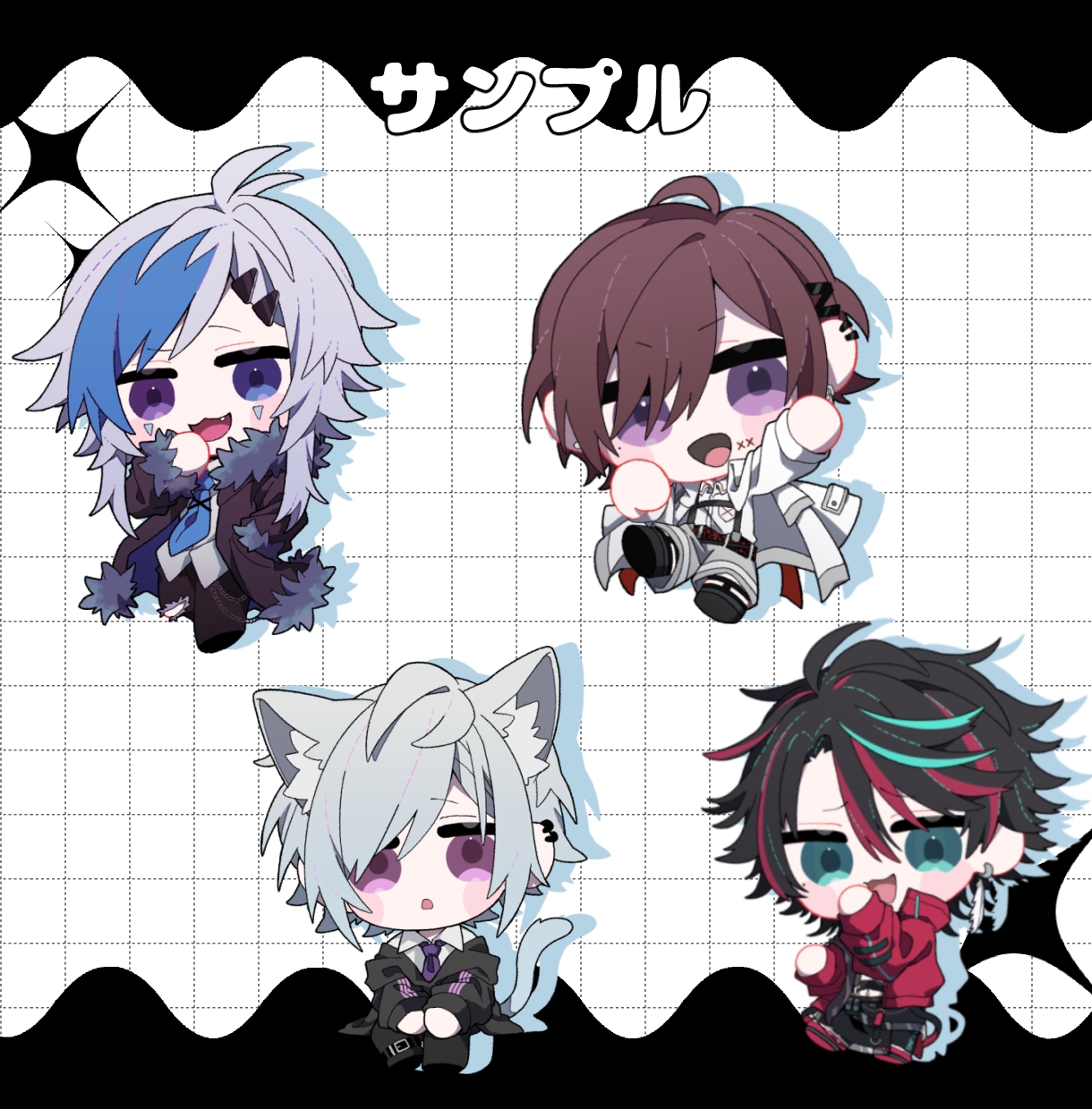 ゆるぽちゃ！2頭身なデフォルメ/SDキャラ描きます アイコン、動画素材、グッズ、スタンプ等幅広く対応します！ イメージ5