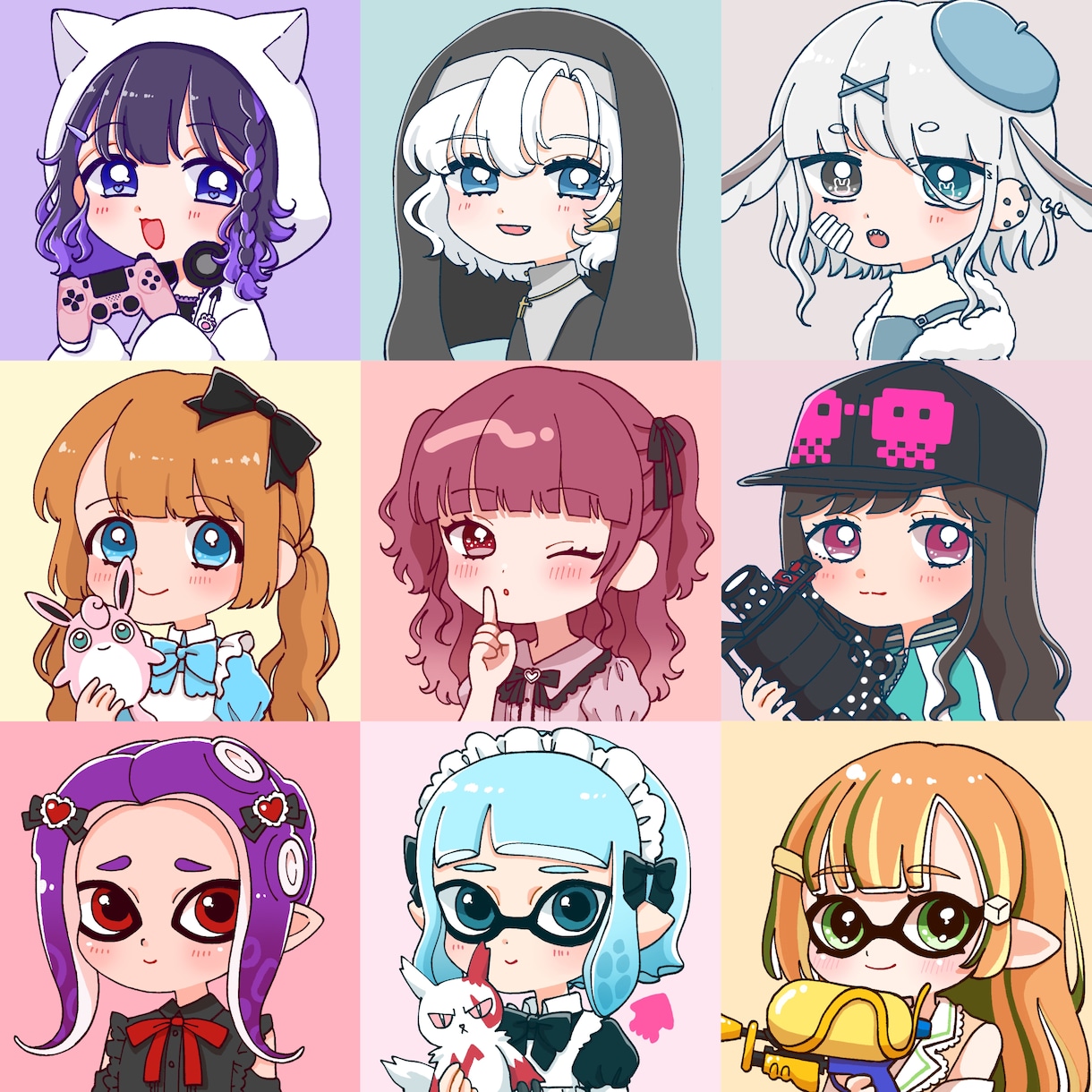 かわいさアピールに最適！キラふわアイコン描きます SNSなどにお使いいただけるかわいいアイコンを制作します！ イメージ4