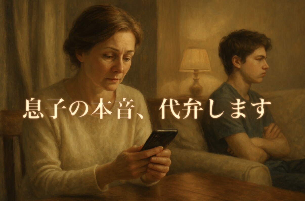 息子さんの気持ち、代わりに言語化します 息子の沈黙には“理由”があります。心の翻訳、お任せください。 イメージ1