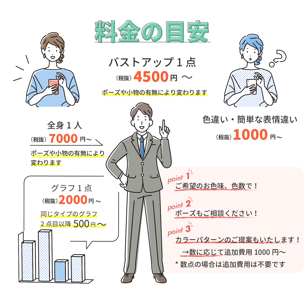 伝わる！シンプルなイラストお描きします ビジネス・育児医療、SNSアイコンや動画アイキャッチにも＾＾ イメージ3