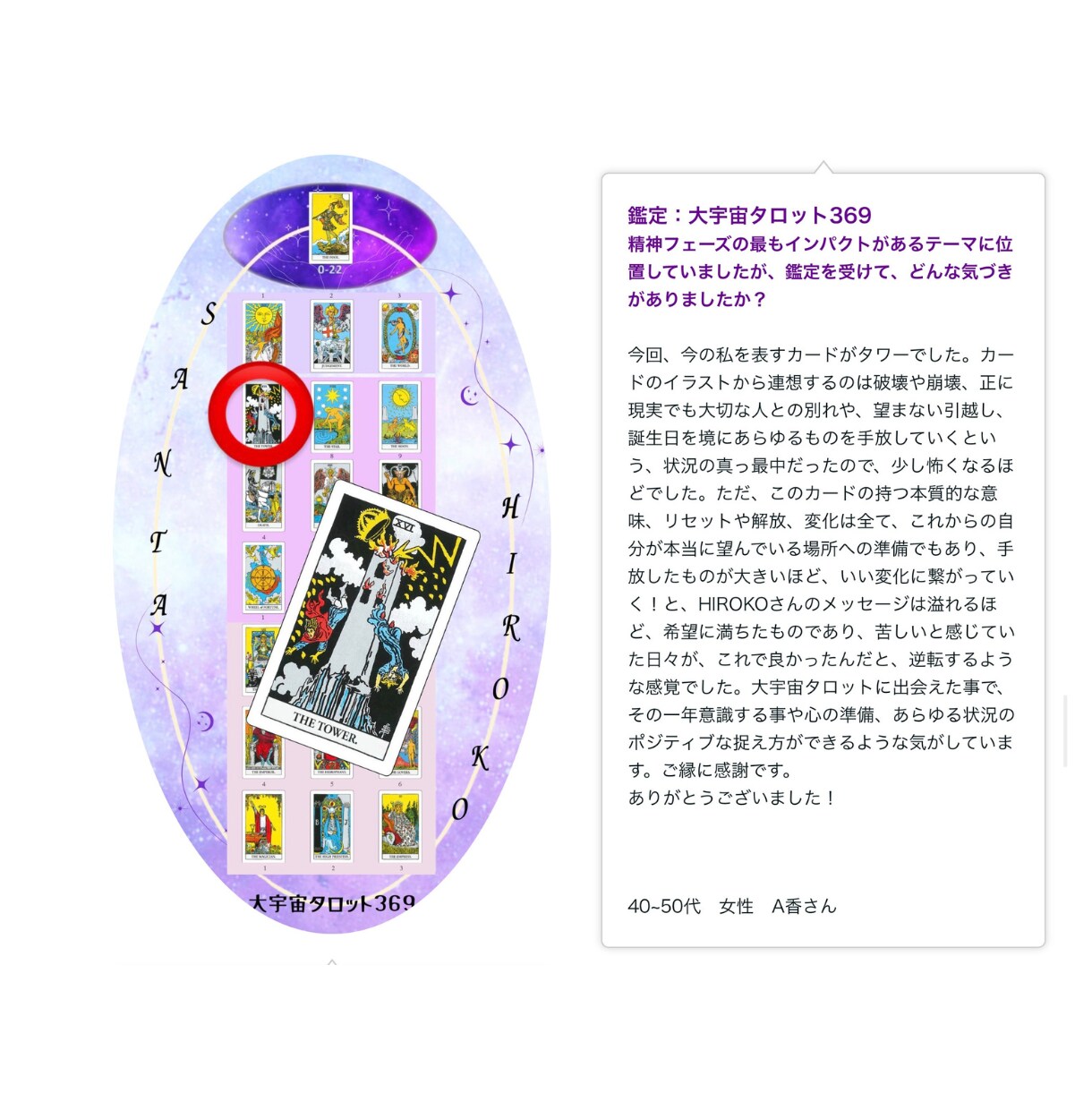 ちょっと変わったオリジナルタロット鑑定をしています 恋愛、家族、人間関係、人生、故人、仕事、疲れた心の癒しもOK イメージ4