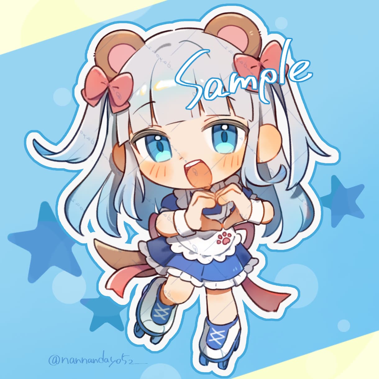 かわいいに全力！笑顔になれるミニキャラ描きます ココナラ実績作り中✨気軽にご相談ください イメージ3