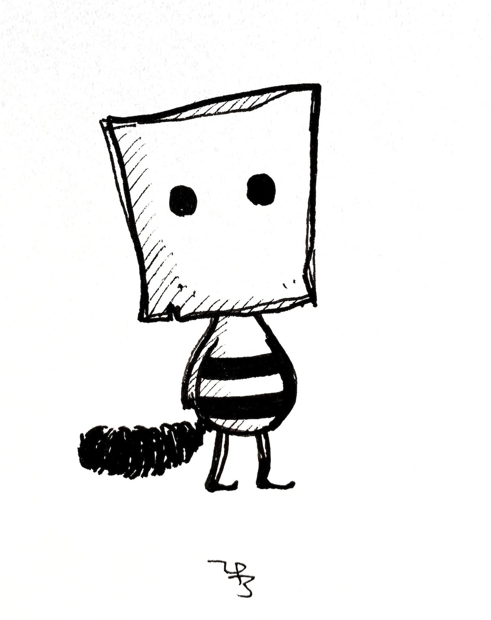 白黒調の落ち着いたアイコン描きます かわいい、クール、しっとり…ご希望に応えるモノトーンアイコン イメージ3