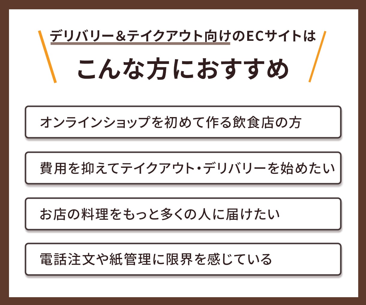 飲食店向けSquareで注文サイト制作します 初心者でも安心、注文からお渡しまでシンプルに。 イメージ2