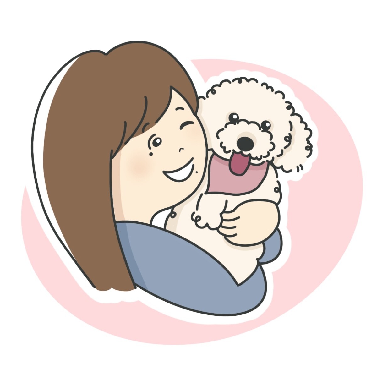SNS用かわいいタッチの似顔絵アイコン描きます シンプル可愛い似顔絵描きます。即日対応可！SNSにどうぞ♪ イメージ8