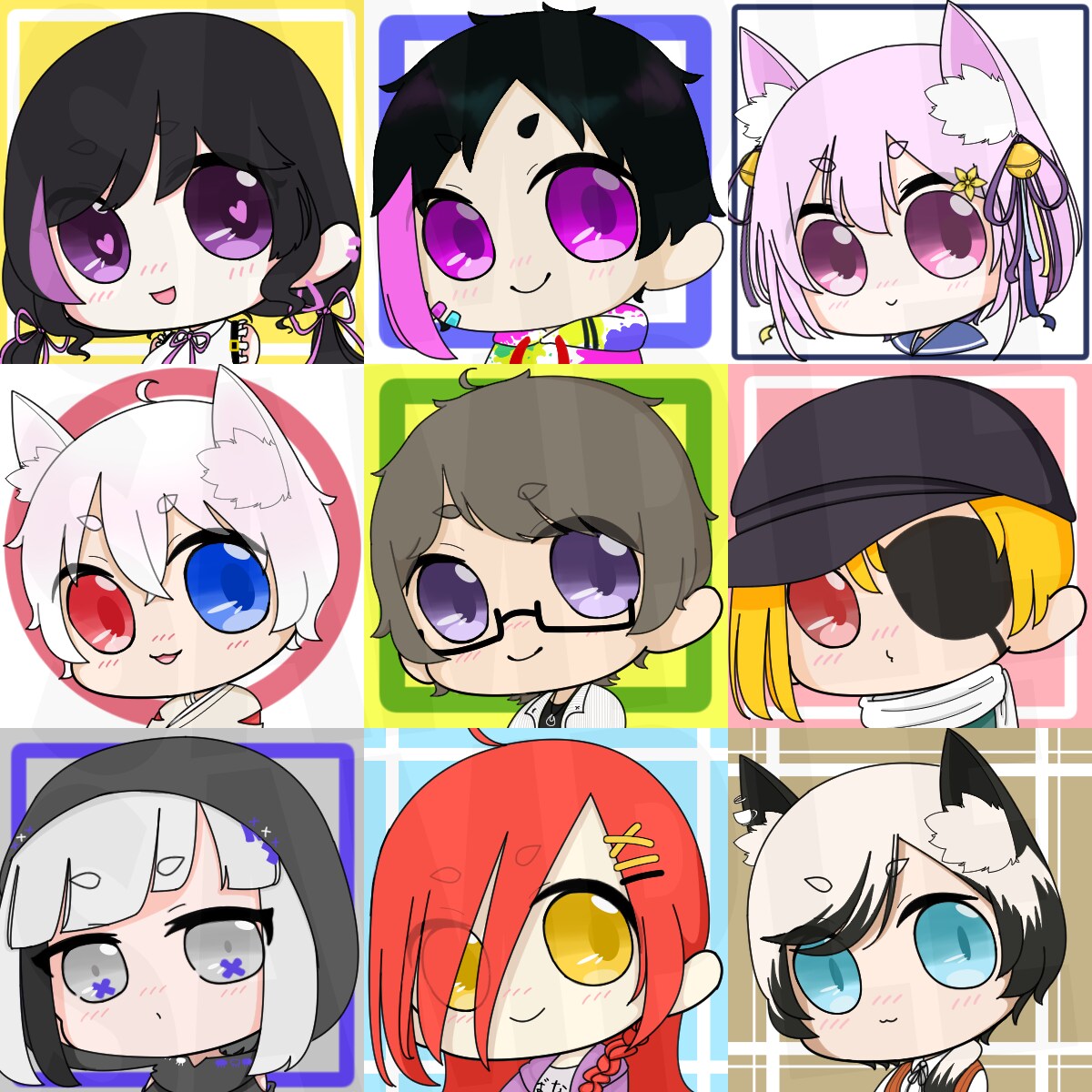 SNSで使えるアイコン作成します もちっとかわいいミニキャラアイコン作ります！ イメージ2