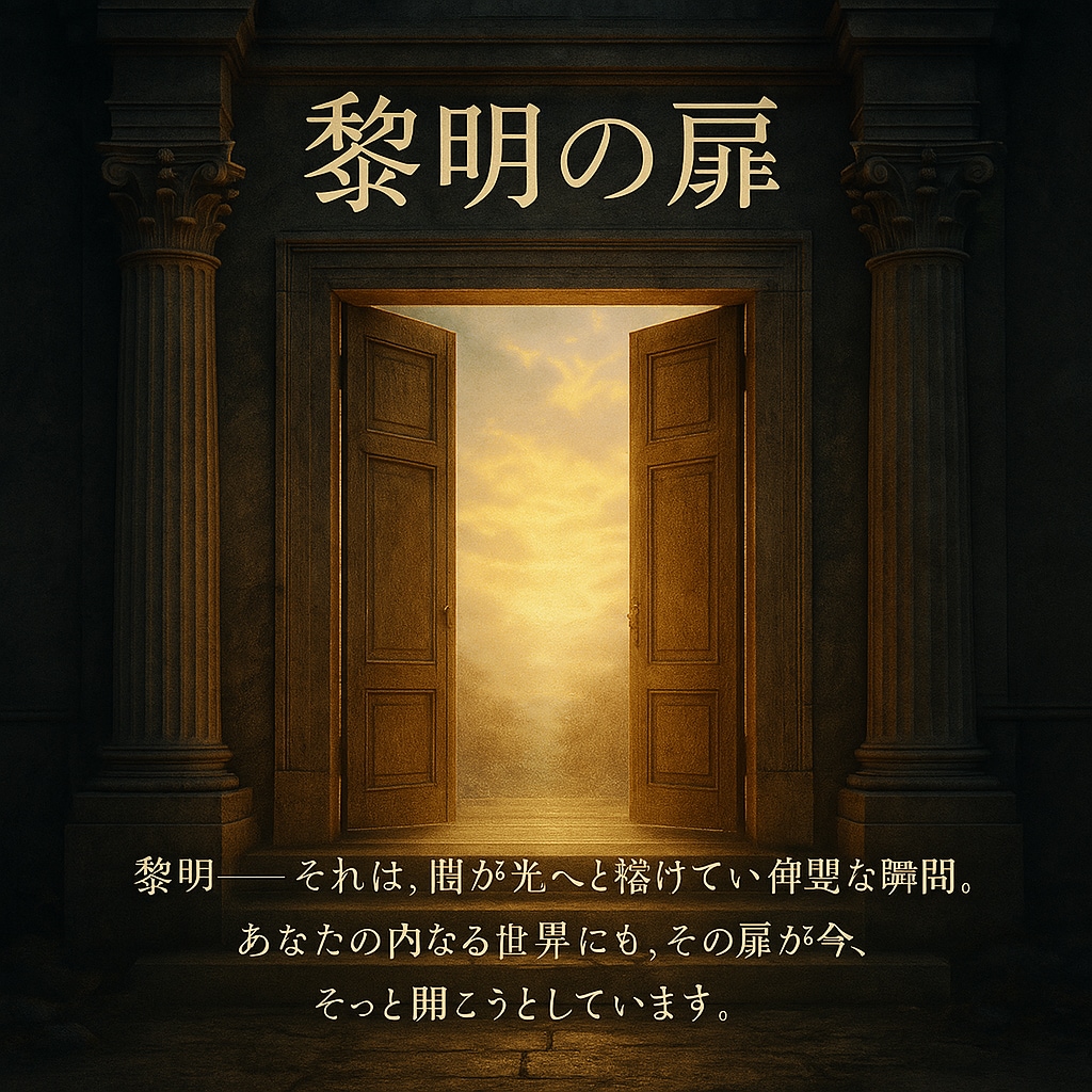 黎明の扉を確認します あなたの魂もその静かな目覚めに向かって歩みはじめています。 イメージ1