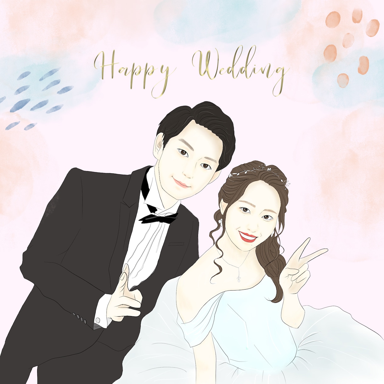写真をもとに可愛いorかっこいい似顔絵を作成します 心を込めてあなただけのイラストを繊細なタッチでご提供します。 イメージ4