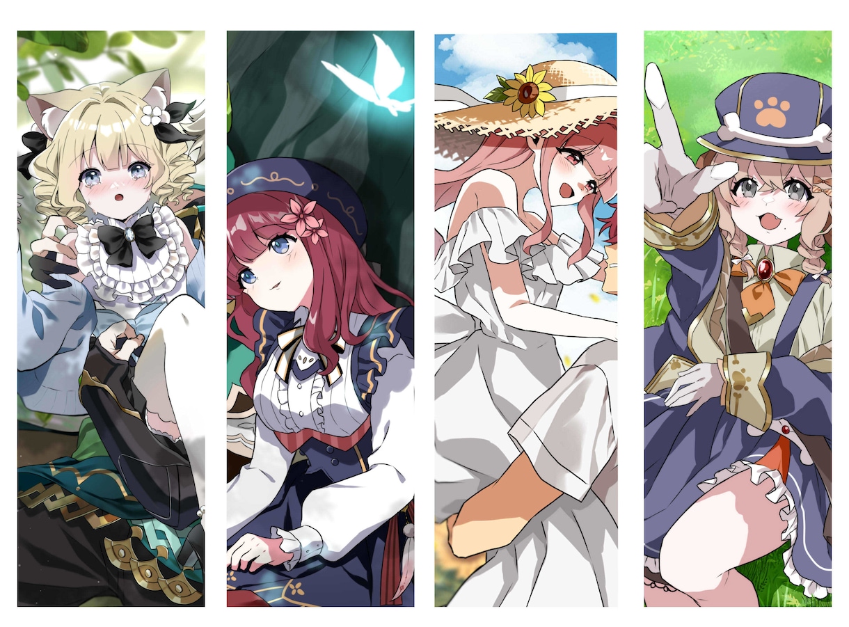 カップルイラスト（一枚絵、夢絵など）制作します カップルイラスト、一枚絵、夢絵など描かせて頂きます！ イメージ1