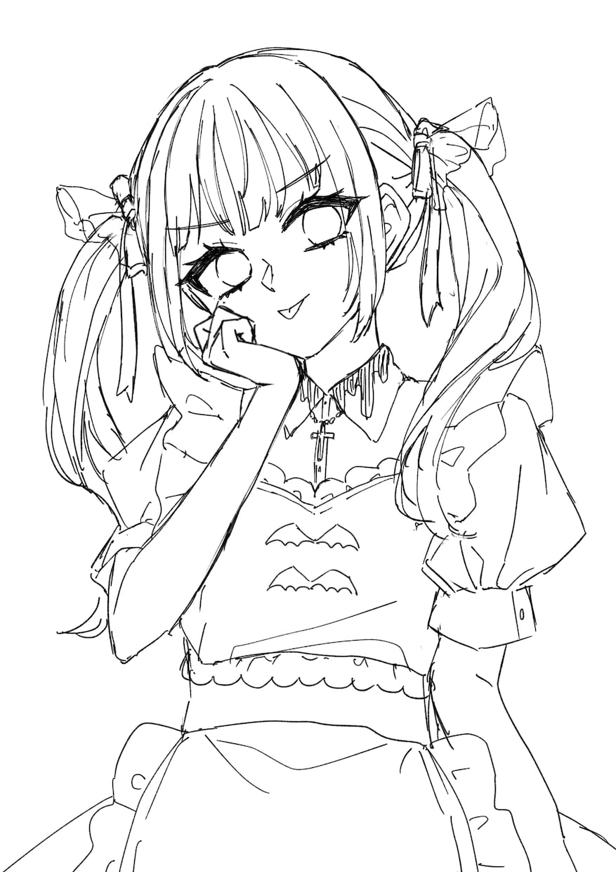 ラフな線画イラスト制作します 描き込まなくてもいいけどビジュアルに起こしたい場合にどうぞ！ イメージ2