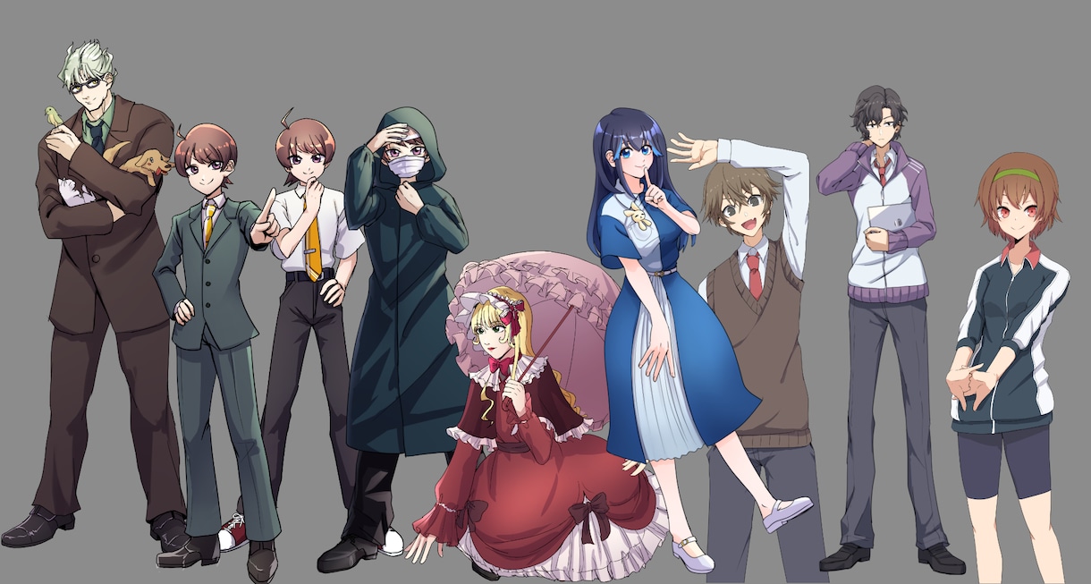 ご希望の雰囲気に合わせた立ち絵制作いたします 納期最短3日◆絵柄対応可能です。 イメージ8