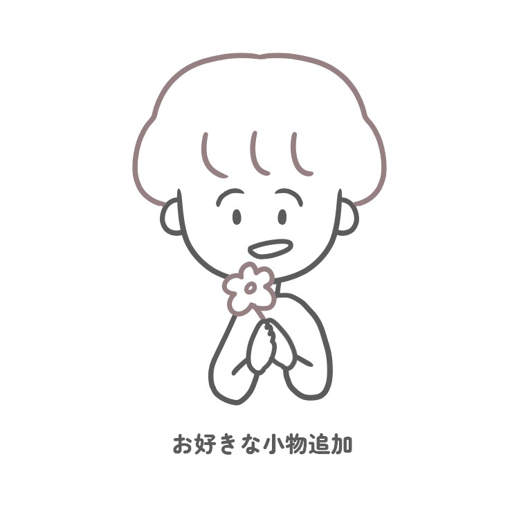 シンプルでかわいい！２色の線画イラストを制作します アイコンや挿絵などにおすすめ！食べ物や小物1つ追加無料です◎ イメージ6