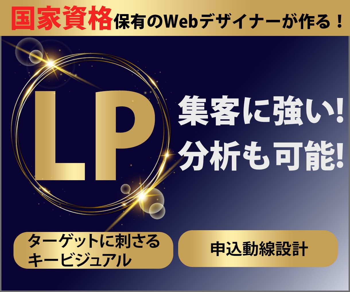集客に強いLP（ランディングページ）制作します 国家資格(ウェブデザイン技能士）のWebデザイナーが制作！ イメージ1