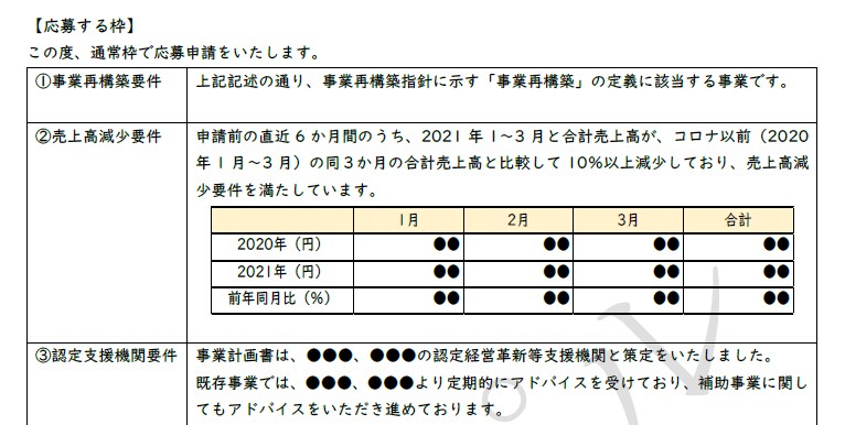 事業再構築補助金の事業計画書記載例をご提供します 【こちらは記載例のpdfファイルのみです】 イメージ7