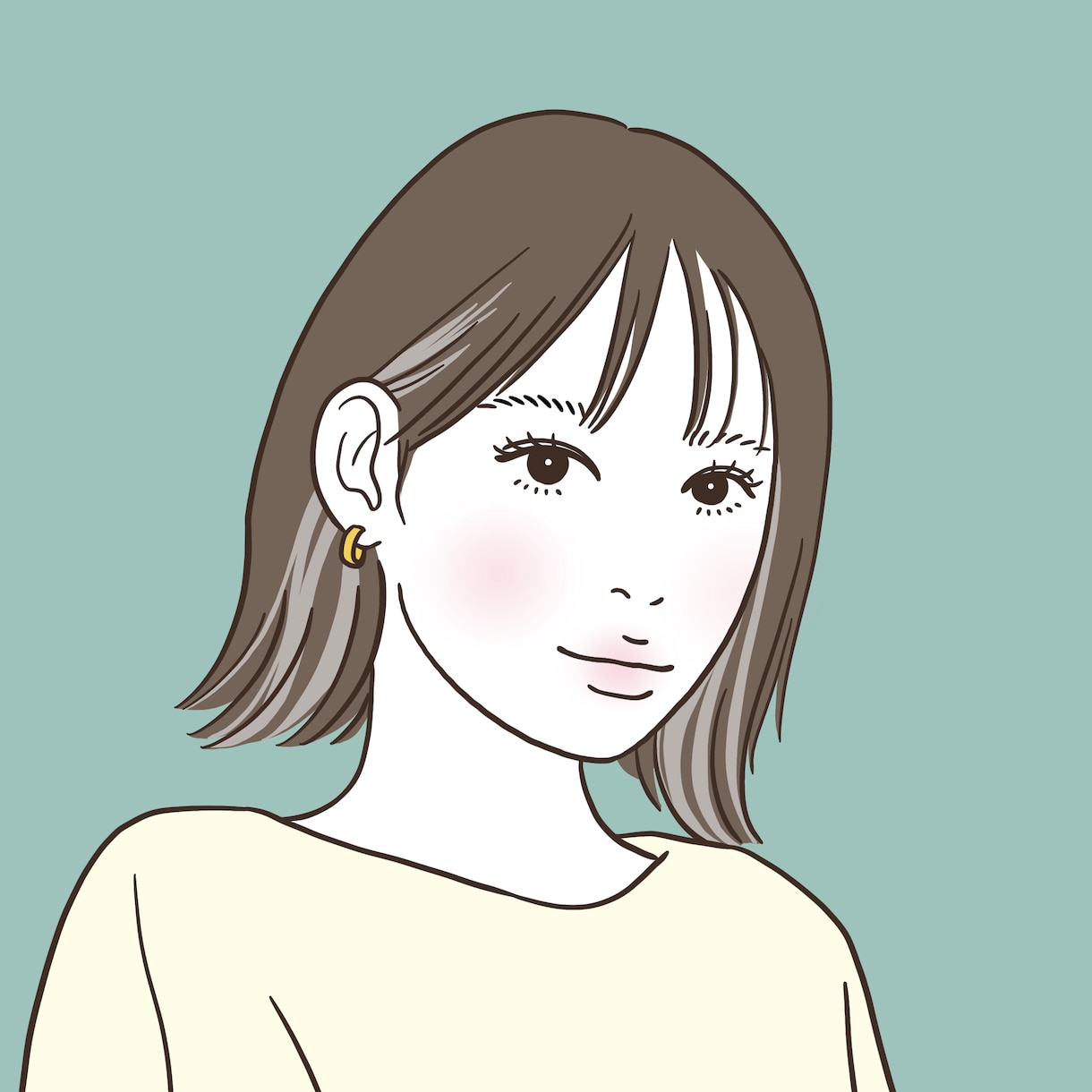シンプルな線画★お洒落な人物などのイラスト描きます SNSアイコン、Web広告、グッズなどのオリジナルイラスト イメージ5
