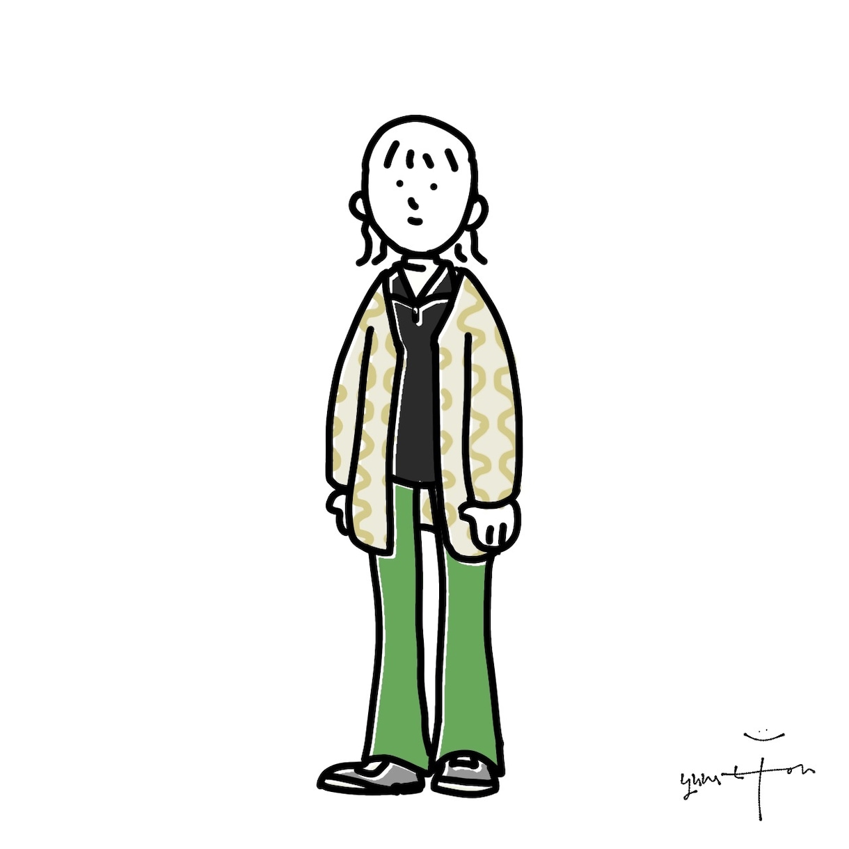 お気に入りのお洋服をイラストにします あのお洋服が自分だけのアイコンに！！ イメージ3