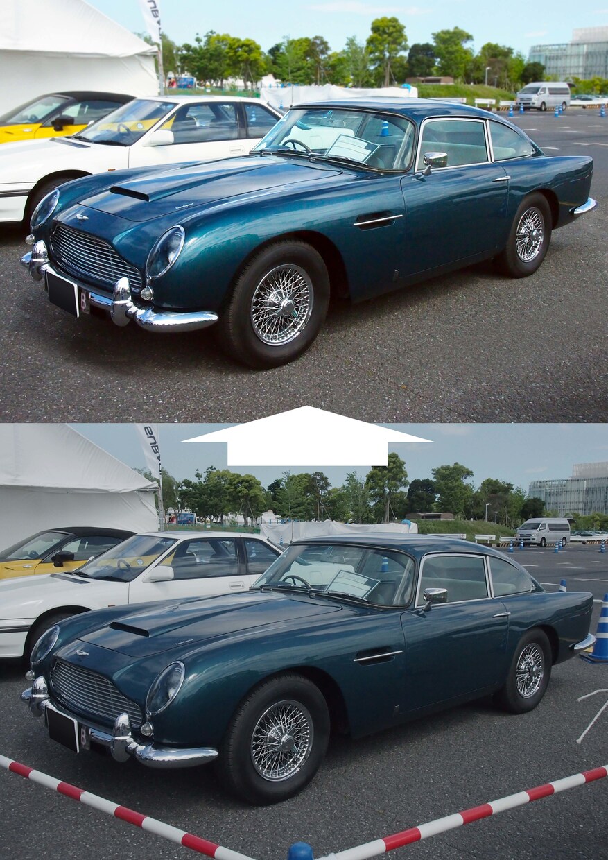 自動車等の乗り物写真のレタッチや不要物除去します AIやAppでは不可能な魅力的な写真にいたします。 イメージ1