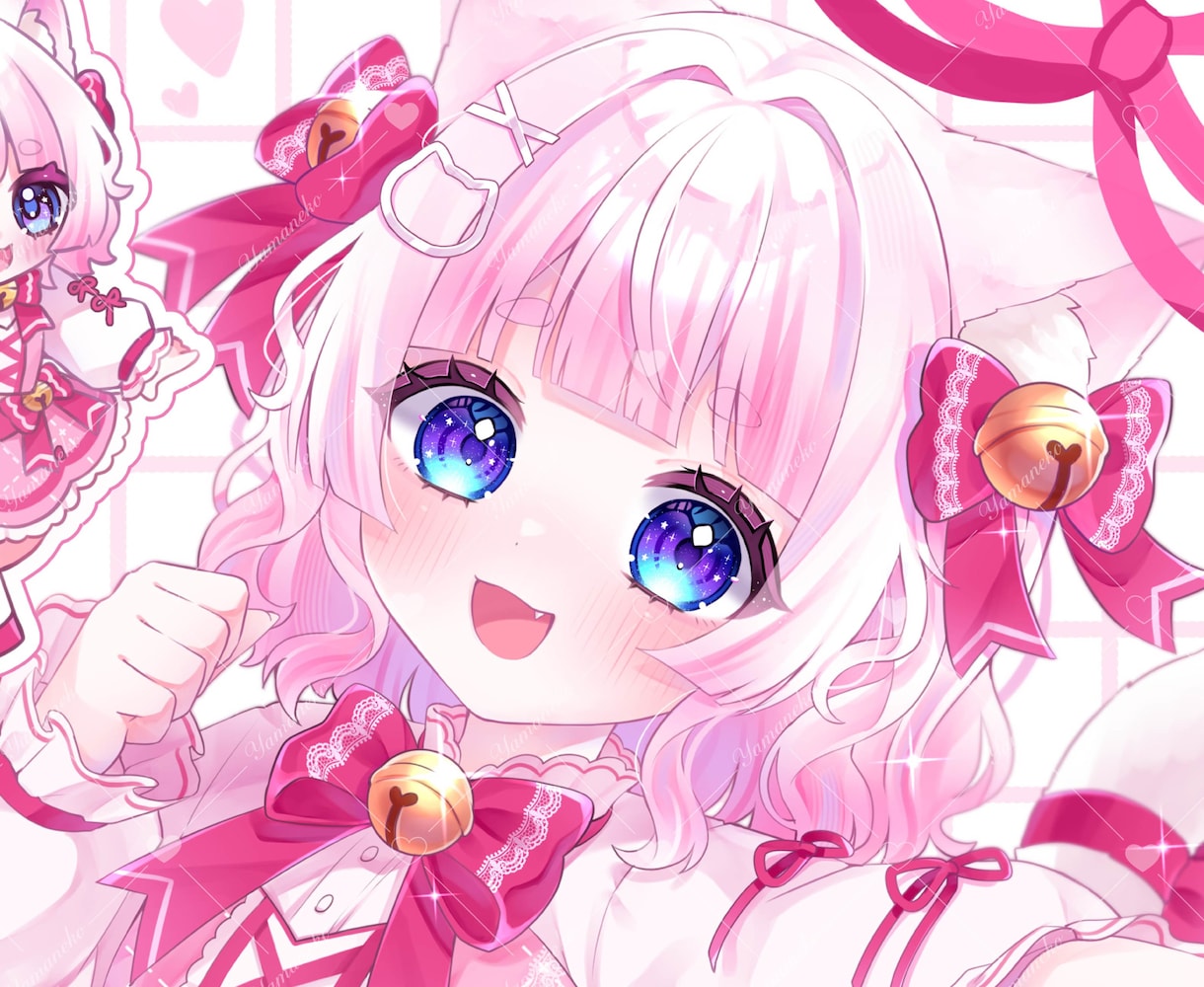 キラキラ透明感のある可愛らしいイラストを作成します 商用利用代込み！SNSアイコン、立ち絵、1枚絵、MVなどに！ イメージ1