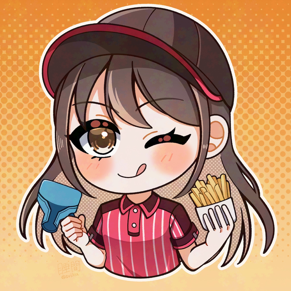 ミニキャラのイラストを作成します SNSアイコン等に使えるミニキャライラスト作成します！ イメージ9