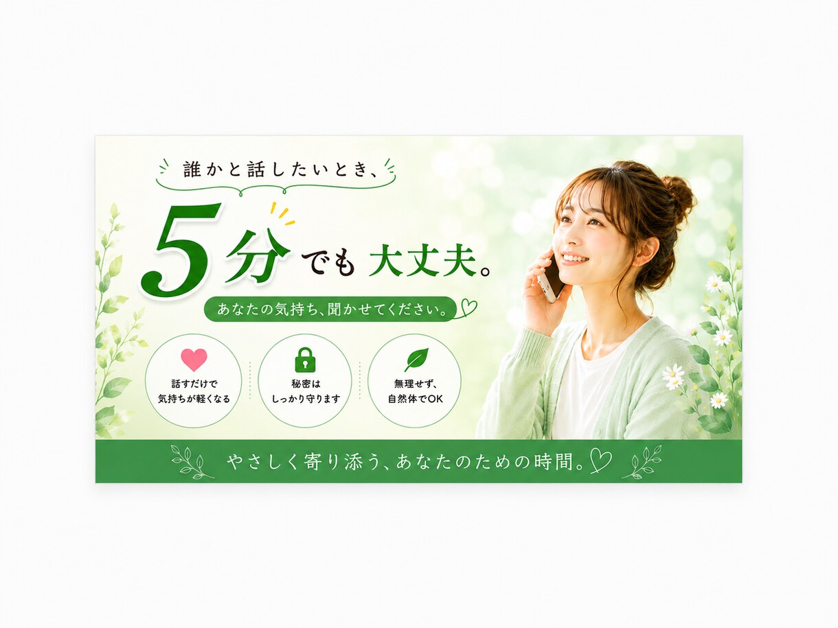 男性専用のお話を聞きます 男性の方の悩みどはこちらでよろしくお願いします❀ イメージ1